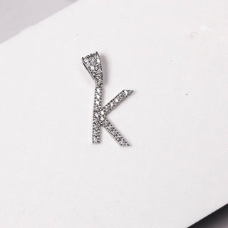 Zircon Letter "K" - Pendant