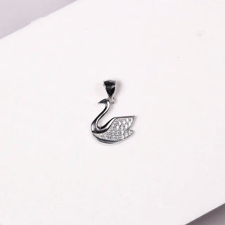 Small Zircon Swan - Pendant