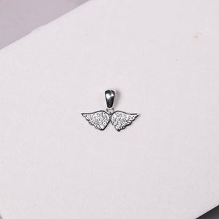 Small Zircon Angel Wings - Pendant