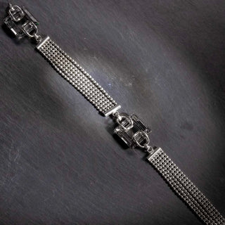 Extravagant Black Swarovski Squares  - Bracelet