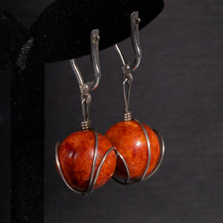 Hanging Ball Corals - Earrings