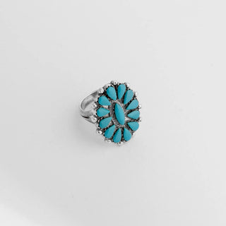Flower turquoise - Ring