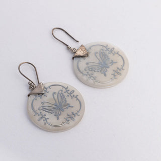 Butterflies Mother Of Pearl - Earrings