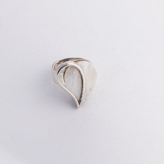 Abstract Heart Mother Of Pearl - Ring