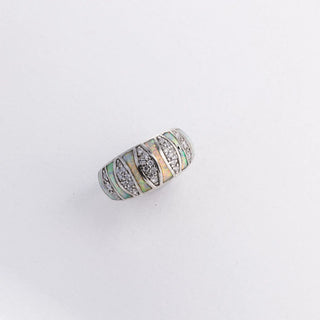 Multi-color Opal and Zircon - Ring