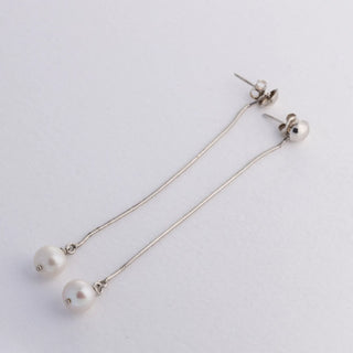 Long Hanging Pearls - Earrings