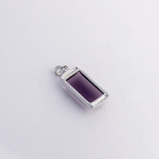 Dark Silver Elegant Amethyst - Ring, Earrings, Pendant