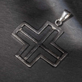 Medium Unfilled Cross - Pendant