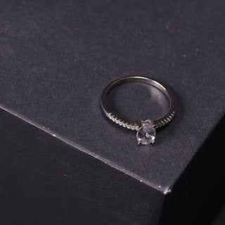 Elegant Zircon Row - Ring, Earrings, Pendant