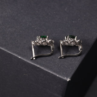 Zircon Green Flower - Ring, Earrings, Pendant