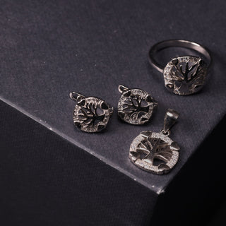 Zircon Tree - Ring, Earrings, Pendant