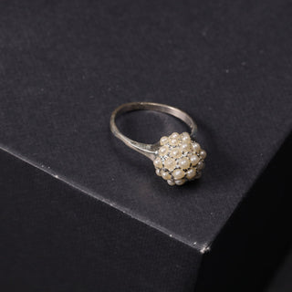 Ball of Pearls - Ring, Earrings