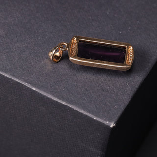 Dark Elegant Amethyst, Gold Plate -Ring, Pendant and Earrings