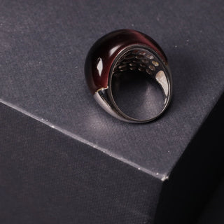 Dark Red Drop - Ring, Earrings, Pendant